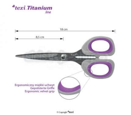 standartní titanium nůžky Ti700 - 18cm(7