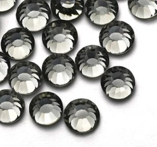 4mm nalepovací kameny broušené black diamond