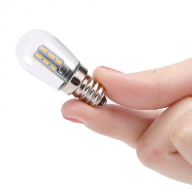 LED žárovka závit E12 220-260V/0,8W -stroje Balerina,Effeci, Necchi... teplá bílá, (výkom 90lumen 10W)