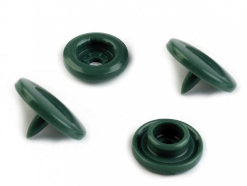 patentky/druky plastové narážecí vel.18(12mm) barva tmavě zelená bal. 10ks