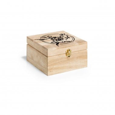dřevěný box na šicí potřeby 18x18x10cm přírodní