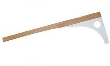 krejčovský příložník 80cm-dřevěný+plast (80x25)