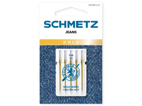 jehla jeans GOLD 130/705H-100-5ks Schmetz