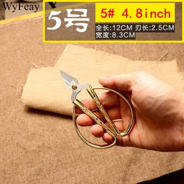 nůžky Design 5 - nůžky 8.3cm x 2.5cm zlaté silné 4,8inch/13cm