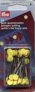 špendlíky s kytičkou pro quilt 50mm