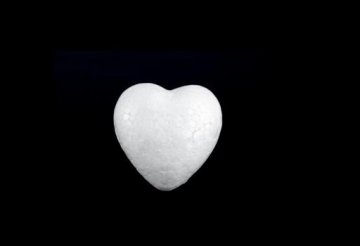polystyrénové srdce 10cm